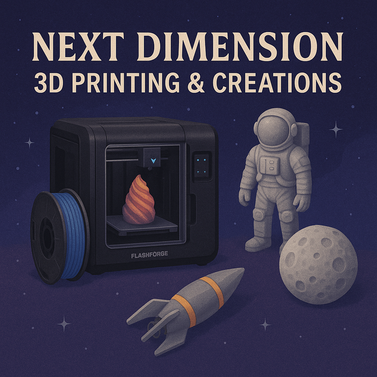 Next Dimension 3D Printing and Creations