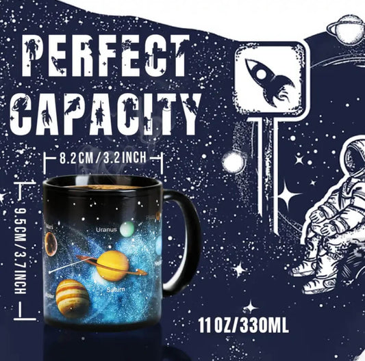 Cosmic Heat-Sensitive Solar System Mug 🚀☕✨