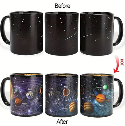 Cosmic Heat-Sensitive Solar System Mug 🚀☕✨