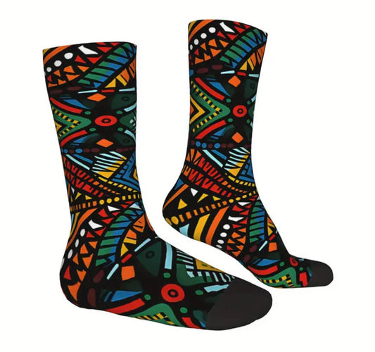 AfroCosmic Vibes Socks – Walk in Rhythm, Walk in Power