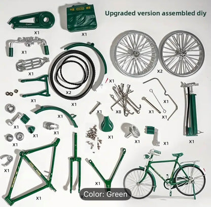 Miniature DIY Bicycle Model Kit